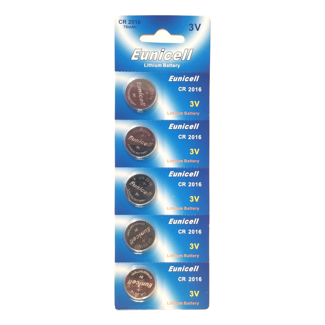 CR2016 Batteries for Remotes, 5-pack