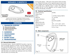 Load image into Gallery viewer, DoorKing MicroCLIK 8066-080 Compatible - 318MHz Monarch Keychain Remote 1-Button
