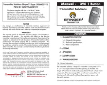 Load image into Gallery viewer, 390mhz Stinger Remote 1-Button 9-Dip - Liftmaster®, Sears Craftsman® Compatible
